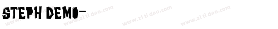 Steph Demo字体转换